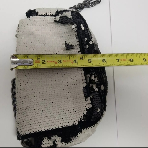 H&M Women Beautiful Handbag Sequins Chain Shoulder Bag - Picture 7 of 12